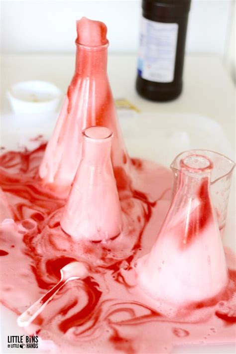 Valentines Day Hydrogen Peroxide Yeast Experiment Elephant Toothpaste