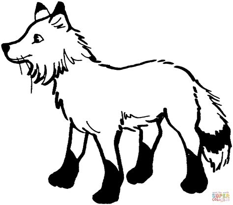 Red Fox coloring pages | Free Coloring Pages | Fox coloring page ...