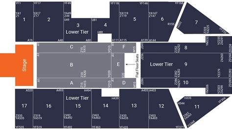 Resorts World Arena Birmingham Seating Map - All Seated Layout