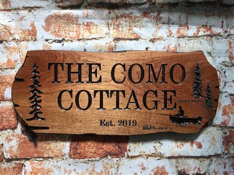 Custom Lake House Signs Carved Wood Signs Outdoor Wooden | Etsy