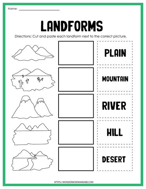 Landforms Activity Set | Landforms worksheet, Super teacher worksheets ...