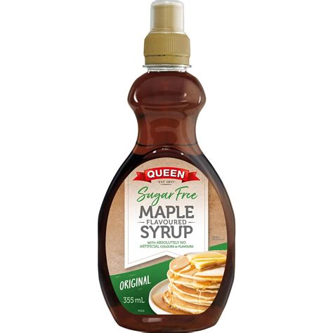 Queen Sugar Free Maple Flavoured Syrup 355ml | Woolworths