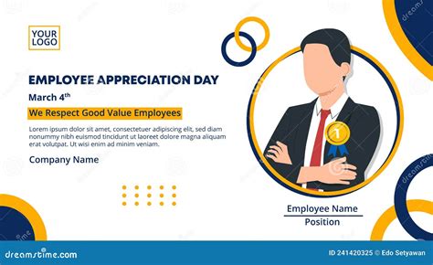 Employee Appreciation Day Banner Design with an Employee of the Year ...