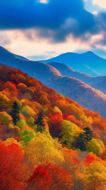 Premium AI Image | Fall colors in the mountains