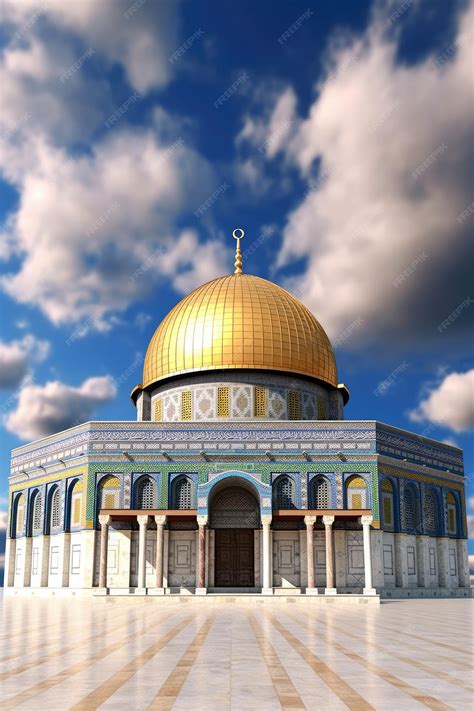 Premium Photo | Mosque of AlAqsa Dome of the Rock MosqueJerusalem AL ...