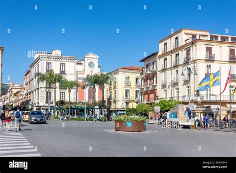 Piazza Tasso, Sorrento (Surriento), Campania Region, Italy Stock Photo ...