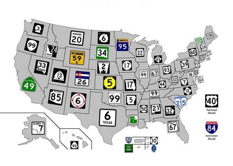 From U.S. Routes and Interstates to state and county roads (each with ...