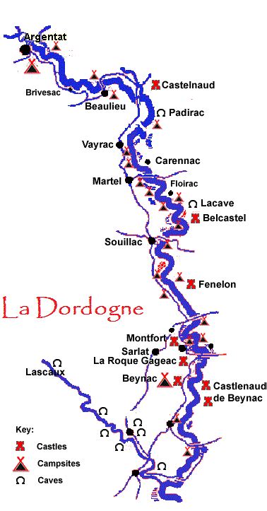 map of the Dordogne river france | Dordogne river, France travel guide ...