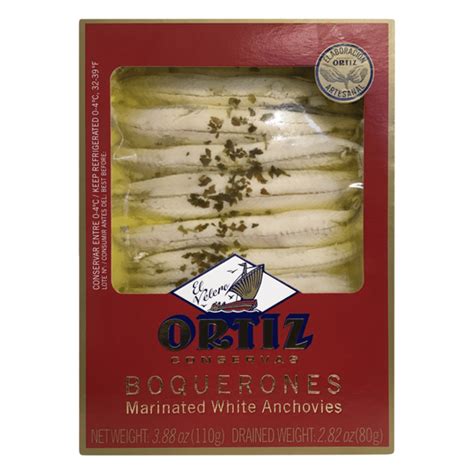 Ortiz Marinated White Anchovies (3.88 oz) - Instacart