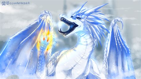 Prince Arctic the IceWing from Wings of Fire! It's a scene from the ...