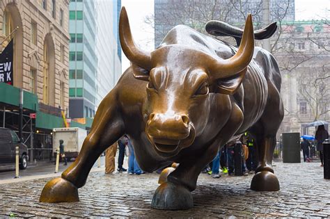 HD wallpaper: brown buffalo statue, Charging Bull, Wall Street Bull ...