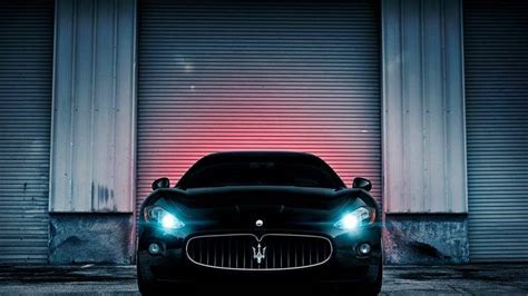 car, Sports Car, Black Cars, Maserati, Maserati GranTurismo, Lights ...