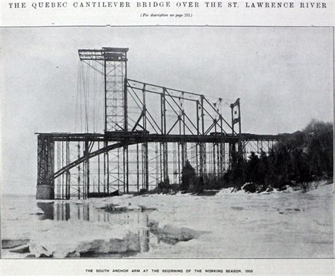 Quebec St Lawrence River Bridge - Graces Guide