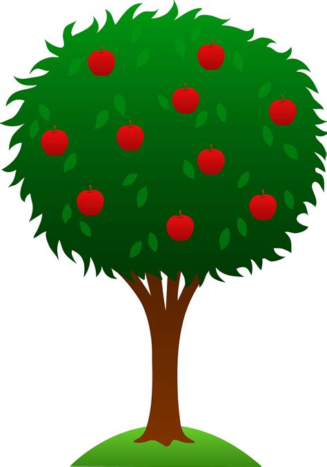 Apple Tree Design - Free Clip Art