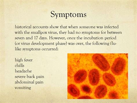 Smallpox Symptoms