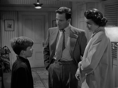 Billy Gray, Hugh Marlowe and Patricia Neal