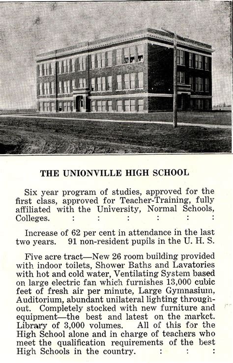 A Glimpse into Unionville High School's History: The New 26-Room ...