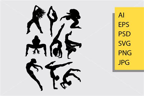 Dance Pose 1 Silhouette Graphic by Cove703 · Creative Fabrica