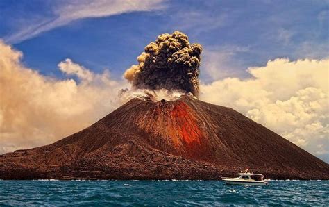 Mt. Krakatoa eruption.. | Southeast asia travel, Wonders of the world ...