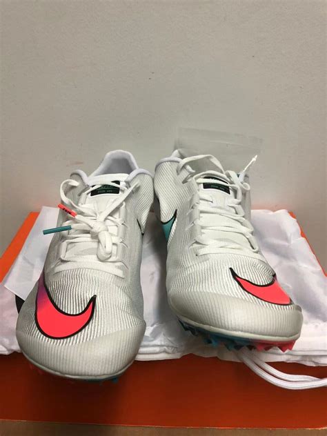 Nike Zoom 400 Track Spikes White/Flash Crimson AA1205-100 Mens Size 10 ...