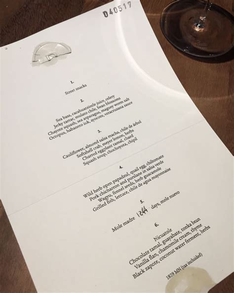 The tasting menu for lunch at Pujol in Mexico City. Read the review on ...