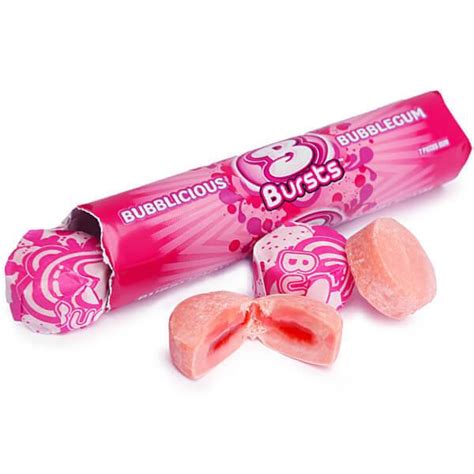 Bubblicious Bubble Gum Bursts Packs - Original: 12-Piece Box | Candy ...