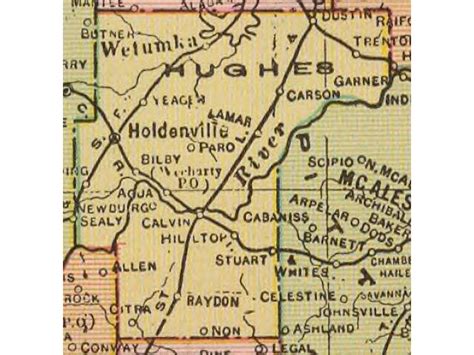 Hughes County, OK - Geographic Facts & Maps - MapSof.net