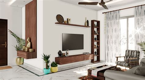 White Living Room with Deep Brown Furniture