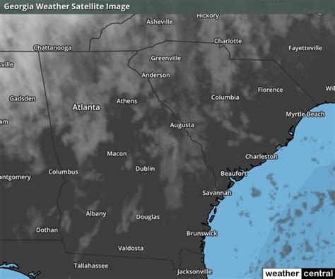 Georgia Current Temperatures Map