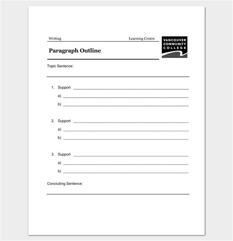 Blank Outline Template - 11+ Examples and Formats (for Word & PDF)