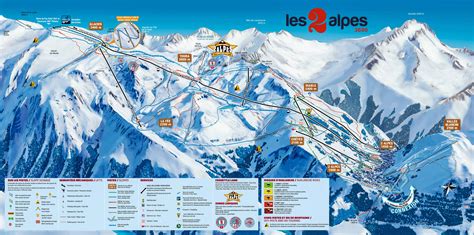 Les Deux Alpes Ski Resort Piste Maps