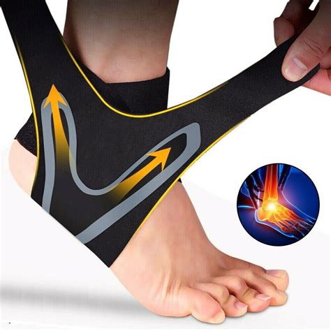 Aptoco 1 Pair Ankle Brace Support Compression Sleeve Plantar Fasciitis ...