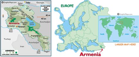 Armenian Map and Land Information, Armenia Maps, Armenian Geography ...