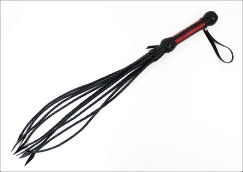 Black leather whip Flogger BDSM flogger Cat O'Nine Tail | Etsy