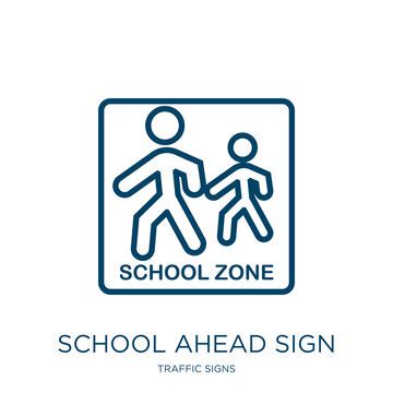 "School Ahead Sign" Images – Browse 89 Stock Photos, Vectors, and Video ...