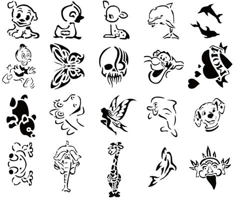 De 33 bästa Temporary Tattoo Stencils-bilderna på Pinterest | Airbrush ...