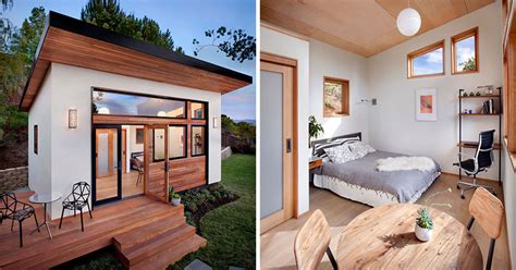 This small backyard guest house is big on ideas for compact living