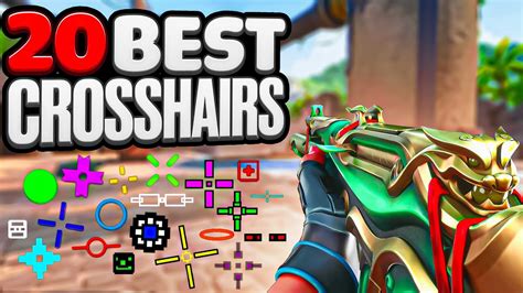 THE BEST 20 Crosshairs To USE In VALORANT (With Codes) - YouTube