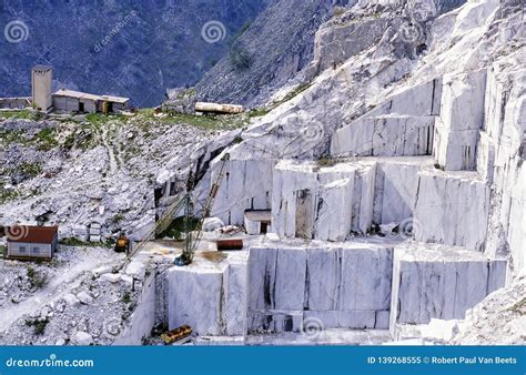 Carrara Marble Quarry, Tuscany, Italy Stock Image - Image of produce ...