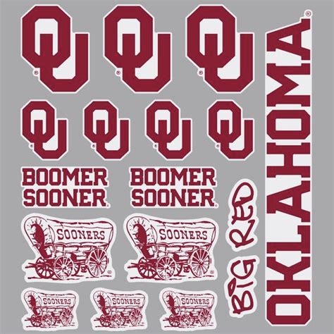 OU Assorted Multi-Purpose Sticker Sheet - Balfour of Norman