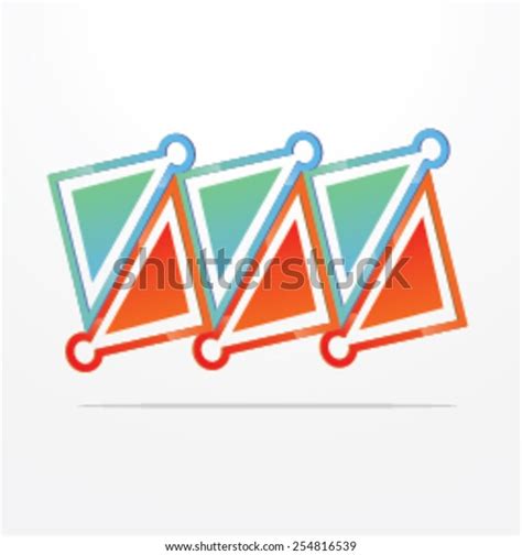 Vector Illustration 3d Shapes Logo Design Stock Vector (Royalty Free ...