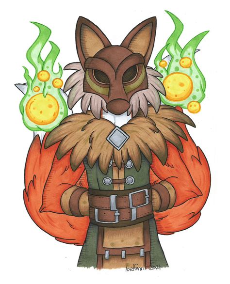 DnD Art Challenge Day 17 - Kitsune by LordFenrir on DeviantArt