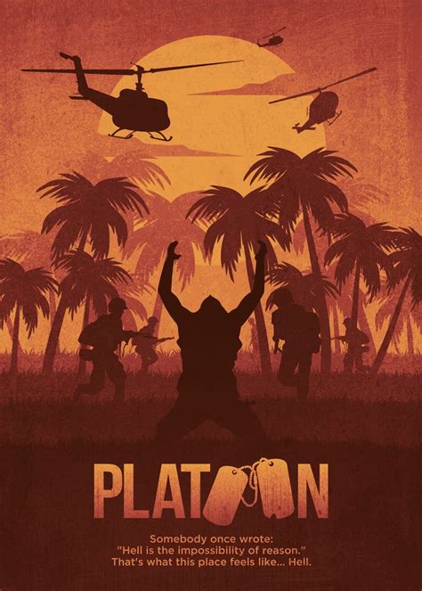 'Platoon' Poster, picture, metal print, paint by Kunyah | Displate