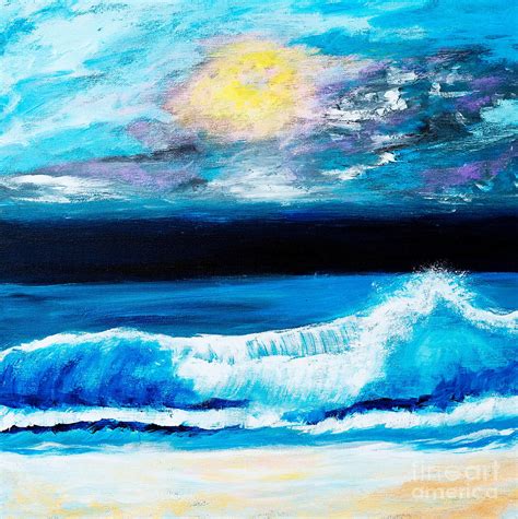 Crashing Waves Painting by Art by Danielle - Fine Art America