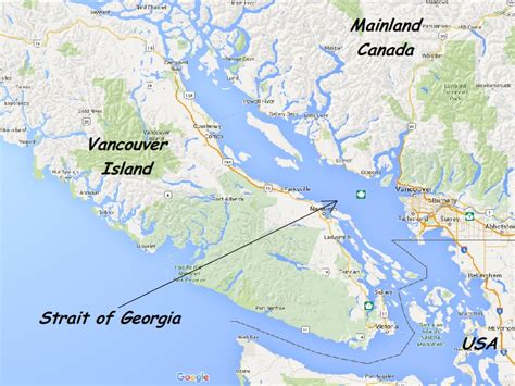 Strait Of Georgia Map