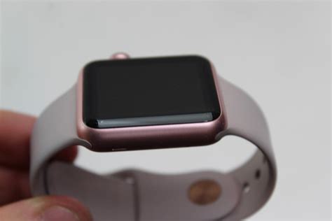 Apple Watch Sport 7000 Series, 38mm Aluminum, Pink Sand Sport Band ...