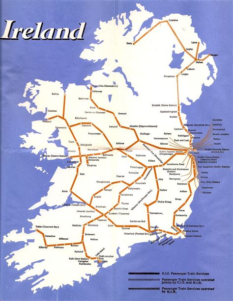 Irish Train Map