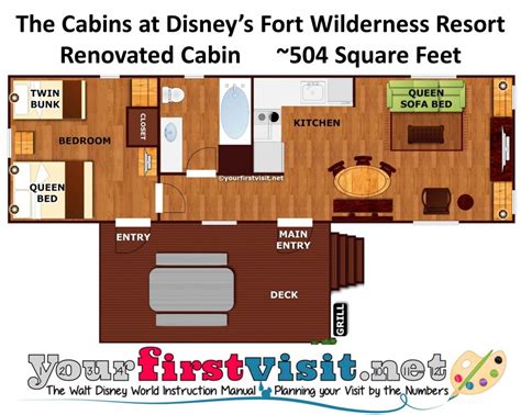 Photo Tour of a Refurbed Cabin at Disney's Fort Wilderness Resort: Bath ...