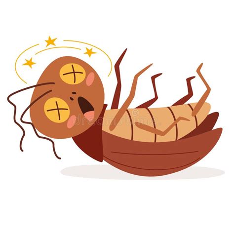 Cartoon Drawing of Isolated Cockroach Stock Illustration - Illustration ...