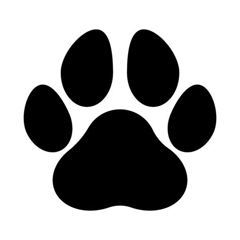 Paw Prints Bold Line and Silhouette Paw Dog SVG Paw Cat - Etsy